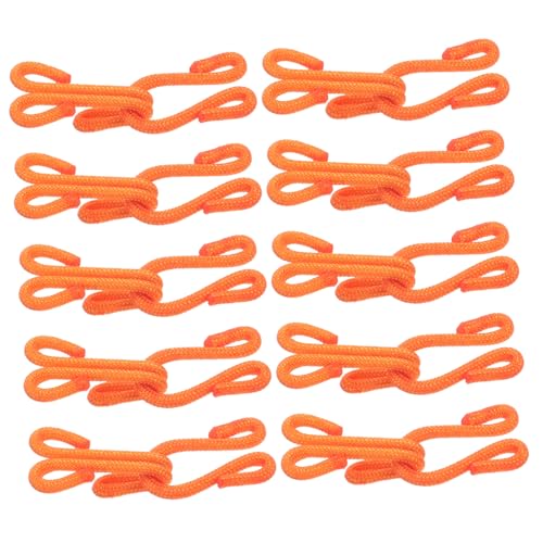 DOITOOL 10 Paar Hakenknöpfe Kleiderknöpfe Knebelknöpfe Knopf Und Haken Mantel Kleidung Verschlussband Nähhaken Bastelknöpfe Mantel Druckknopf Nähknopf Orange von DOITOOL