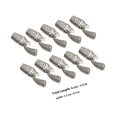 DOITOOL 10 Paare Legierungs knebelverschlüsse Schlangenkopf Schmuckverschluss für Armband Halskettenherstellung Langlebig Klassisch Geeignet für DIY Schmuckprojekte DOITOOL 10 Paare Legierungs knebelverschlüsse Schlangenkopf Schmuckverschluss für Armband Halskettenherstellung Langlebig Klassisch Geeignet für DIY Schmuckprojekte von DOITOOL