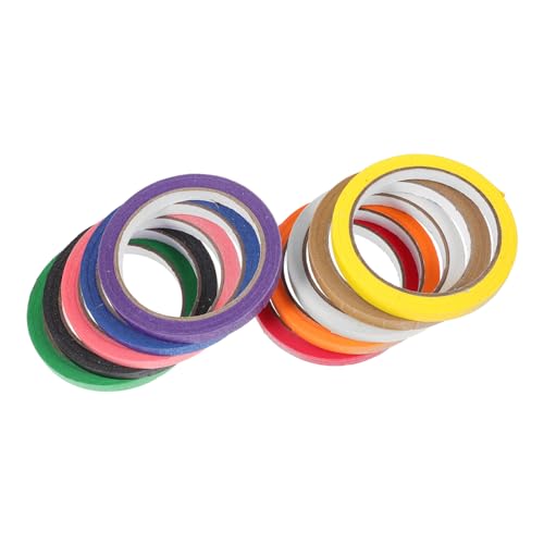 DOITOOL 10 Rollen Abdeckband Abdeckpapier Regenbogen-klebeband Klebeband Nachfüllt Klebrig Klebebandmaskierung Wand Band Schwere Papier Klebeband Malerband Zum Lackieren von DOITOOL