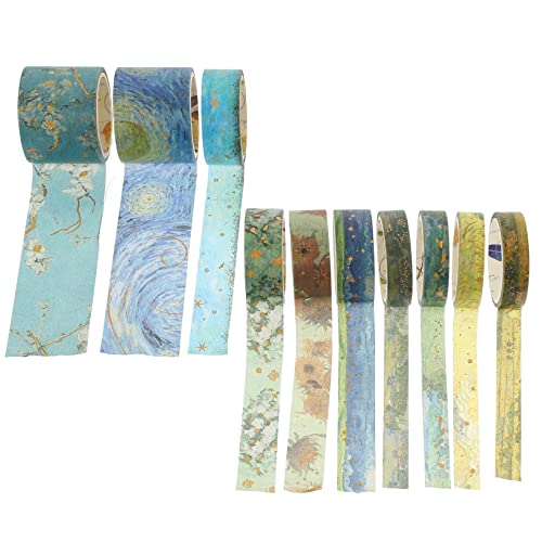 DOITOOL 10 Rollen Dekorative Klebebänder Gilding Tape für Scrapbooking Diy Tagebuch Kreative Bastelprojekte Sicher und Rückstandslos Ablösbar DOITOOL 10 Rollen Dekorative Klebebänder Gilding Tape für Scrapbooking Diy Tagebuch Kreative Bastelprojekte Sicher und Rückstandslos Ablösbar von DOITOOL