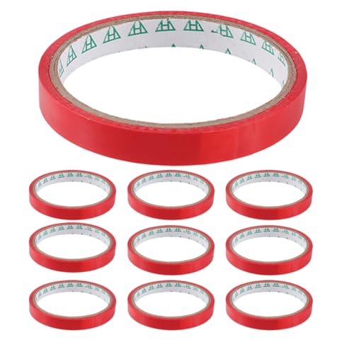 DOITOOL 10 Rollen Dichtungsband Klebeband zum Abdichten von Lebensmitteln Beutelversiegelungsbandspender Beutelverschlussbänder Klebeband für Fleischbeutel Beutelverschließer bopp rot DOITOOL 10 Rollen Dichtungsband Klebeband zum Abdichten von Lebensmitteln Beutelversiegelungsbandspender Beutelverschlussbänder Klebeband für Fleischbeutel Beutelverschließer bopp rot von DOITOOL