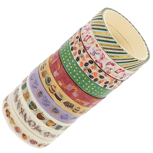 DOITOOL 10 Rollen Dünnes Washi Tape Dekoratives Klebeband mit Verschiedenen Mustern pro für Scrapbooking Diy Handwerk Tagebuchgestaltung und Geschenkdekoration DOITOOL 10 Rollen Dünnes Washi Tape Dekoratives Klebeband mit Verschiedenen Mustern pro für Scrapbooking Diy Handwerk Tagebuchgestaltung und Geschenkdekoration von DOITOOL