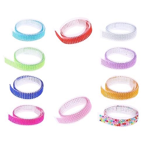 DOITOOL 10 Rollen Farben Acryl Diy Strass Klebeband Dekoratives Klebeband für Bastelarbeiten Journale Planer Tassen und Handys Zufällige Farben Zufällige Farbe DOITOOL 10 Rollen Farben Acryl Diy Strass Klebeband Dekoratives Klebeband für Bastelarbeiten Journale Planer Tassen und Handys Zufällige Farben Zufällige Farbe von DOITOOL