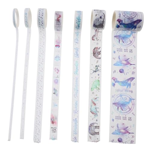 DOITOOL 10 Rollen Kreative Scrapbook Klebebänder Set Bunte Notizbuch Aufkleber für Scrapbooking Journaling und Diy Projekte von DOITOOL
