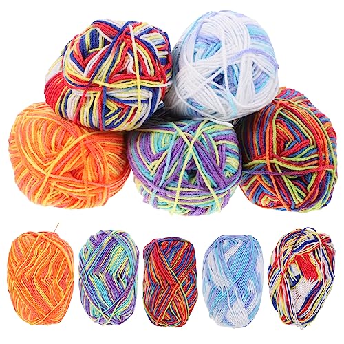 DOITOOL 10 Rollen Mehrfarbiges Baumwollgarn für Häkeln und Stricken Verschiedenen Farben für Diy Projekte Schals Mützen und Dekorationen für Erwachsene DOITOOL 10 Rollen Mehrfarbiges Baumwollgarn für Häkeln und Stricken Verschiedenen Farben für Diy Projekte Schals Mützen und Dekorationen für Erwachsene von DOITOOL