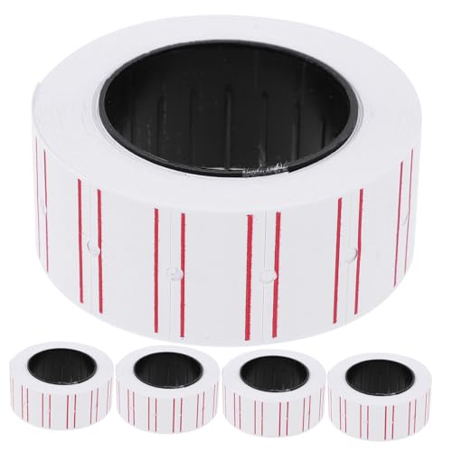 DOITOOL 10 Rollen Preisetiketten Nachfüllrolle für Preisschilder Selbstklebendes Etikettenpapier mit Roter Klarer Druck Schnelltrocknend Kompatibel mit Einzelreihen Preisauszeichnern für DOITOOL 10 Rollen Preisetiketten Nachfüllrolle für Preisschilder Selbstklebendes Etikettenpapier mit Roter Klarer Druck Schnelltrocknend Kompatibel mit Einzelreihen Preisauszeichnern für von DOITOOL