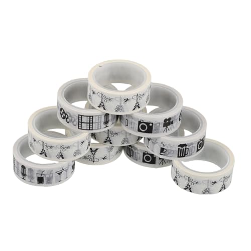 DOITOOL 10 Rollen Taschenband Scrapbooking-Klebeband Buch Washi Tape Washi-Tape dekoratives Klebeband zum Basteln Retro-Washi-Tape Washi -Bänder Japanisches Papier DOITOOL 10 Rollen Taschenband Scrapbooking-Klebeband Buch Washi Tape Washi-Tape dekoratives Klebeband zum Basteln Retro-Washi-Tape Washi -Bänder Japanisches Papier von DOITOOL
