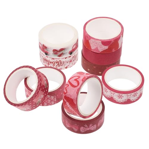 DOITOOL 10 Rollen Valentinstag Washi Tape Dekoratives Masking Tape für DIY Scrapbooking Vielseitiges Klebeband ohne Kleberückstände für Geschenkverpackung und Bastelprojekte DOITOOL 10 Rollen Valentinstag Washi Tape Dekoratives Masking Tape für DIY Scrapbooking Vielseitiges Klebeband ohne Kleberückstände für Geschenkverpackung und Bastelprojekte von DOITOOL