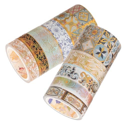 DOITOOL 10 Rollen Vintage Washi Tape Set Dekoratives Klebeband für Scrapbooking Diy Bunte Muster Kreative Handarbeitsmaterialien für Notizbücher und Bastelprojekte DOITOOL 10 Rollen Vintage Washi Tape Set Dekoratives Klebeband für Scrapbooking Diy Bunte Muster Kreative Handarbeitsmaterialien für Notizbücher und Bastelprojekte von DOITOOL