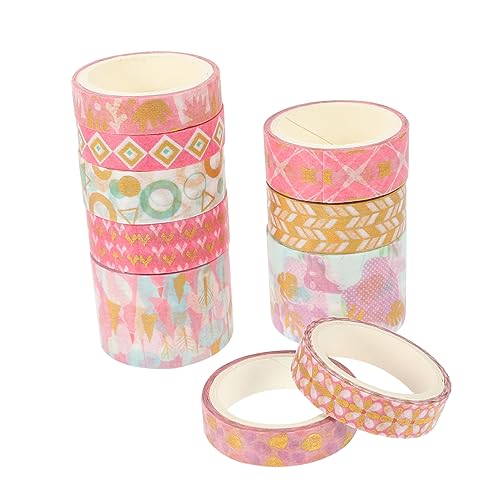 DOITOOL 10 Rollen Washi Klebeband Kunsthandwerk Tapes für Scrapbooking Diy Journals Dekoration von Notizbüchern und Verpackungen Ästhetisches Design Sanften Farben DOITOOL 10 Rollen Washi Klebeband Kunsthandwerk Tapes für Scrapbooking Diy Journals Dekoration von Notizbüchern und Verpackungen Ästhetisches Design Sanften Farben von DOITOOL