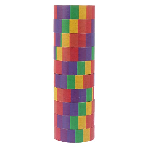DOITOOL 10 Rollen Washi Tape Bunte Klebebänder für DIY Kunsthandwerk Scrapbooking Dekoration und Hand Account Sticker für Kreative Projekte DOITOOL 10 Rollen Washi Tape Bunte Klebebänder für DIY Kunsthandwerk Scrapbooking Dekoration und Hand Account Sticker für Kreative Projekte von DOITOOL