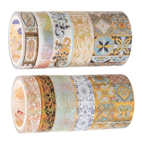 DOITOOL 10 Rollen Washi Tape Set Dekoratives Klebeband mit Klaren Mustern Vielseitig für Diy Scrapbook Tagebuch Planer Vintage Stil Individuell Zuschneidbar Teiliges Bastelzubehör DOITOOL 10 Rollen Washi Tape Set Dekoratives Klebeband mit Klaren Mustern Vielseitig für Diy Scrapbook Tagebuch Planer Vintage Stil Individuell Zuschneidbar Teiliges Bastelzubehör von DOITOOL