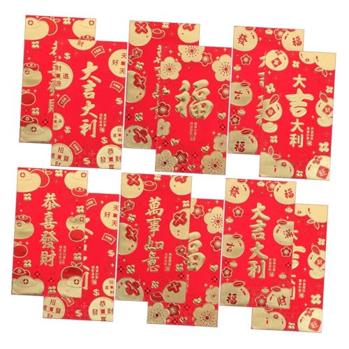 DOITOOL 10 Roter Umschlag mit Cartoon-Schlange Gelegenheit Tasche Pakete Frühling rotes Paket gefaltet rote umschläge chinesisch Geldumschläge chinesische Neujahrsdekorationen Papier von DOITOOL