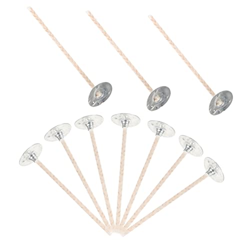 DOITOOL 10 STK. Teiliges Baumwoll Kerzendochte mit Metallbasis Lange DIY Dochte für Kerzenherstellung Geeignet für Soja und Paraffinwachs Robust und Einfach zu Verwenden DOITOOL 10 STK. Teiliges Baumwoll Kerzendochte mit Metallbasis Lange DIY Dochte für Kerzenherstellung Geeignet für Soja und Paraffinwachs Robust und Einfach zu Verwenden von DOITOOL