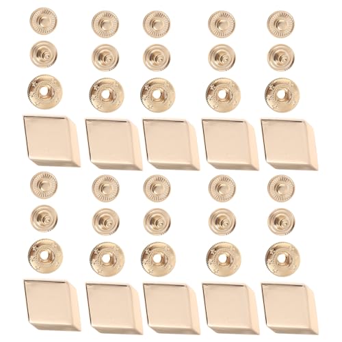 DOITOOL 10 Sätze Metall Druckknöpfe Unsichtbare Knöpfe für Mäntel Dekorative Knöpfe Langlebig und Rostfrei für Nähprojekte und DIY Teiliges von DOITOOL