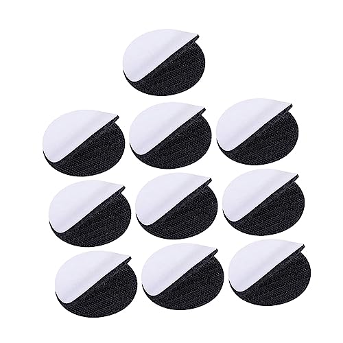 DOITOOL 10 Sätze Runde Selbstklebende Klettpunkte Große Haftung Wiederverwendbare Klettband Dots für Montage und Organisation für Zuhause und Büro von DOITOOL