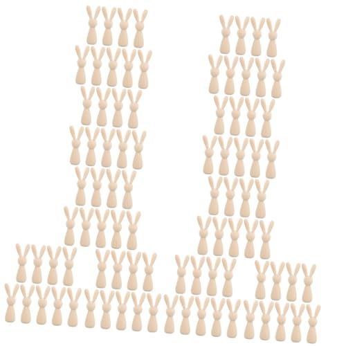 DOITOOL 10 Sätze Unvollendete Holz Peg Dolls Diy Holzfiguren Für Bastelbedarf Für Dekorationen Ostern Und Festtagsgestaltungen Und Sicher Zu Verwenden 10 Stück * 10 DOITOOL 10 Sätze Unvollendete Holz Peg Dolls Diy Holzfiguren Für Bastelbedarf Für Dekorationen Ostern Und Festtagsgestaltungen Und Sicher Zu Verwenden 10 Stück * 10 von DOITOOL