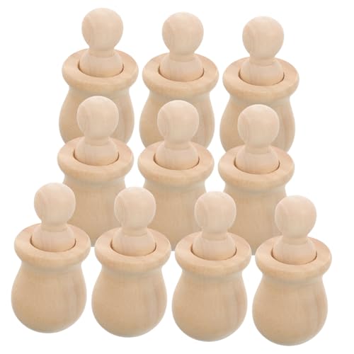DOITOOL 10 Satz Graffiti-Holzfigur unvollendete Peg-Puppen Menschen Anbindung für DIY Holzspielzeug Naturholz unbemalte Peg-Puppen Puppenschmuck aus Holz hölzern Beige DOITOOL 10 Satz Graffiti-Holzfigur unvollendete Peg-Puppen Menschen Anbindung für DIY Holzspielzeug Naturholz unbemalte Peg-Puppen Puppenschmuck aus Holz hölzern Beige von DOITOOL