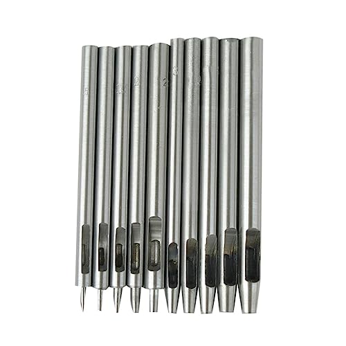 DOITOOL Gürtel-hohllocher-set 10-teilig Rund Locher-werkzeug-set Vielseitig Einsetzbar für Leder Dichtungen Kunststoff und Weitere Materialien DOITOOL Gürtel-hohllocher-set 10-teilig Rund Locher-werkzeug-set Vielseitig Einsetzbar für Leder Dichtungen Kunststoff und Weitere Materialien von DOITOOL