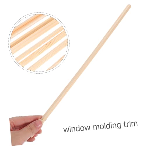 DOITOOL 10 Stk Teiliges Fenster Zierleisten aus Langlebigem Holz Glatte Oberfläche Einfache Montage Dekorative Fensterrahmenleisten für DIY fensterverkleidung und Heimdekoration von DOITOOL