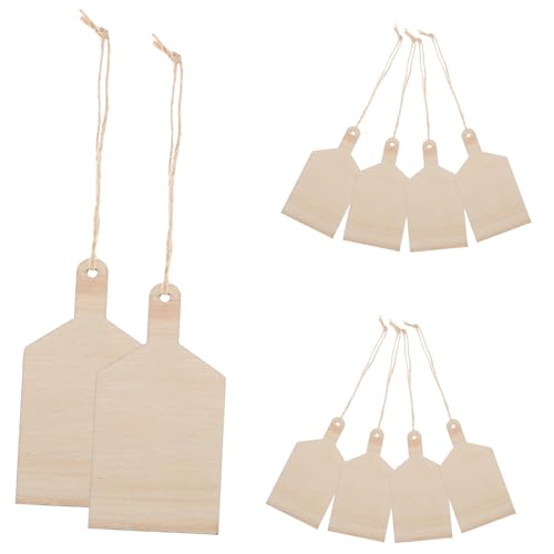 DOITOOL 10 Stk. Unbehandelte Holzanhänger für Diy Leere Holz Tags mit Löchern für Weihnachtsdekoration und Bastelprojekte Breit DOITOOL 10 Stk. Unbehandelte Holzanhänger für Diy Leere Holz Tags mit Löchern für Weihnachtsdekoration und Bastelprojekte Breit von DOITOOL
