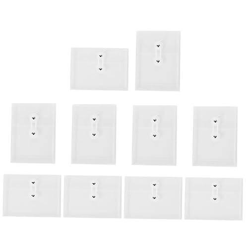 DOITOOL 10 Stück Aktenhalter Wiederverwendbare Umschläge Ordner Kunststoffmappen für Dokumente durchsichtige Dokumentenmappen aus Kunststoff Plastikumschläge für Dokumente Transparent DOITOOL 10 Stück Aktenhalter Wiederverwendbare Umschläge Ordner Kunststoffmappen für Dokumente durchsichtige Dokumentenmappen aus Kunststoff Plastikumschläge für Dokumente Transparent von DOITOOL