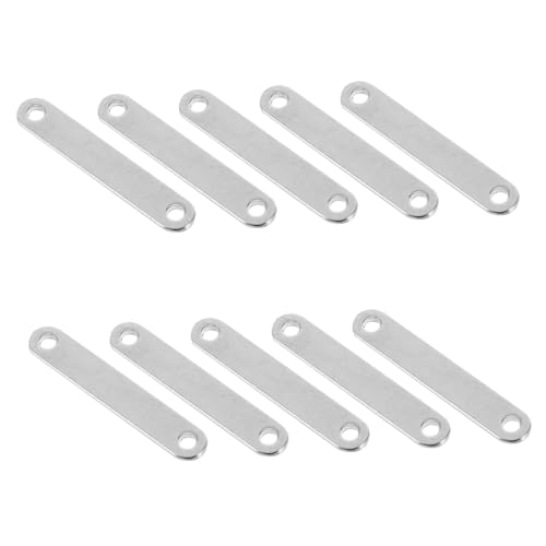 DOITOOL 10 Stück Anhänger Schmuck Zubehör für DIY und Armbänder Rechteckige Verbindungsteile Langlebig und Vielseitig für Besondere Anlässe von DOITOOL