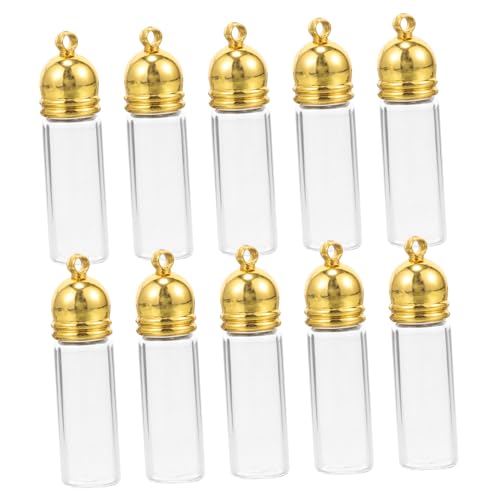 DOITOOL 10 Stück Anhänger aus Glasflaschen Wunsch Mini-Flaschen Taube Mini-Botschaftsflaschen Miniaturflaschen Herzglas Lagerbehälter Flasche wünschen Gläser Metall Golden DOITOOL 10 Stück Anhänger aus Glasflaschen Wunsch Mini-Flaschen Taube Mini-Botschaftsflaschen Miniaturflaschen Herzglas Lagerbehälter Flasche wünschen Gläser Metall Golden von DOITOOL