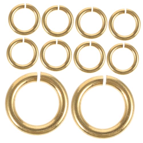DOITOOL 10 Stück Biegering für DIY Schlüssel sortiert schwenken zur Schmuckherstellung geteilte Ringe Spaltring für Armband selber machen Schmuck, der Sprungringe macht Messing Golden DOITOOL 10 Stück Biegering für DIY Schlüssel sortiert schwenken zur Schmuckherstellung geteilte Ringe Spaltring für Armband selber machen Schmuck, der Sprungringe macht Messing Golden von DOITOOL