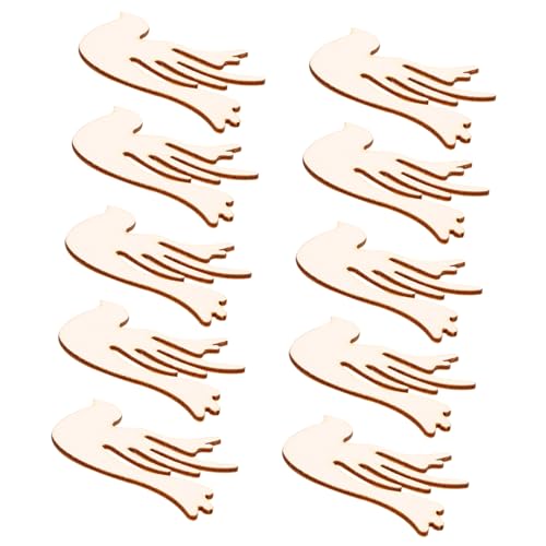 DOITOOL 10 Stück Chips Stil Material Strukturiert Scrapbooking Basteln Vogel Basteln Vogel Ausschnitt Vogel Rohling Ausschnitte Basteln Unfertige Scheiben Für Den von DOITOOL