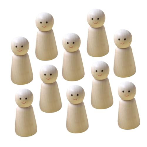 DOITOOL 10 Stück DIY Holzfiguren Unvollendete Holz Peg Puppen zum Bemalen für Kreative Bastelprojekte Geburtstagsfeiern und Kunstkurse Vielseitige Deko für Zuhause Therapeutisches DOITOOL 10 Stück DIY Holzfiguren Unvollendete Holz Peg Puppen zum Bemalen für Kreative Bastelprojekte Geburtstagsfeiern und Kunstkurse Vielseitige Deko für Zuhause Therapeutisches von DOITOOL