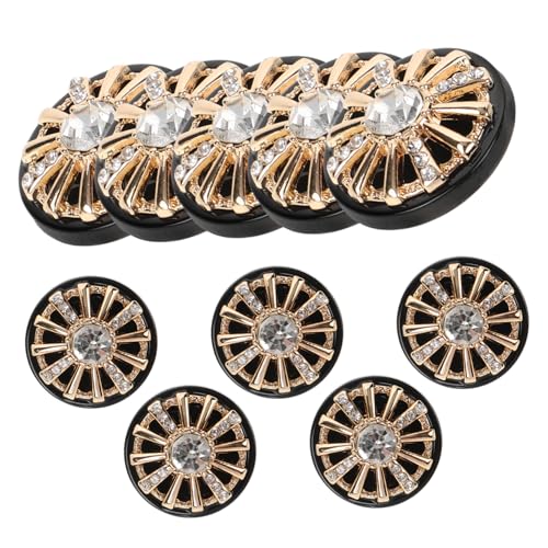 DOITOOL 10 Stück Diamond-in-reisknöpfe Kleiderknöpfe Nähen Cardigan-knopf Runden Gestrickt Schwarz Mantelknöpfe Tagging Form Verschönerung Groß Verzierungen Runde Nähknöpfe Metall DOITOOL 10 Stück Diamond-in-reisknöpfe Kleiderknöpfe Nähen Cardigan-knopf Runden Gestrickt Schwarz Mantelknöpfe Tagging Form Verschönerung Groß Verzierungen Runde Nähknöpfe Metall von DOITOOL