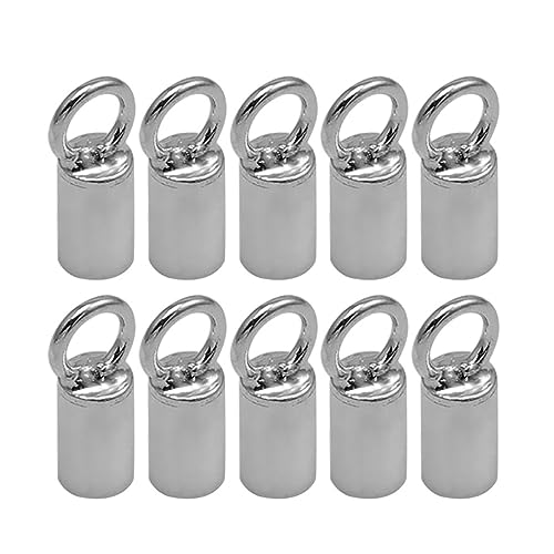 DOITOOL 10 Stück Endkappen für Schmuckstücke Kunstleder Seil Clips für und Armbänder für DIY Zubehör und Kreative Projekte von DOITOOL