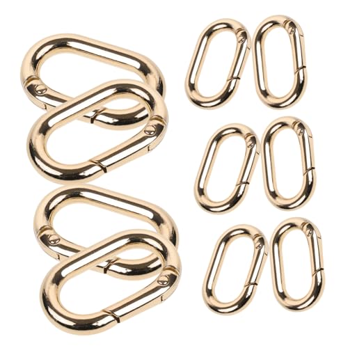 DOITOOL 10 Stück Frühlingsschnallen -Hardwarezubehör Federschnappverschluss für Tasche großer Karabinerhaken Schlüssel schnappen Teil der Federschnalle Mini-Karabiner Zinklegierung Golden DOITOOL 10 Stück Frühlingsschnallen -Hardwarezubehör Federschnappverschluss für Tasche großer Karabinerhaken Schlüssel schnappen Teil der Federschnalle Mini-Karabiner Zinklegierung Golden von DOITOOL