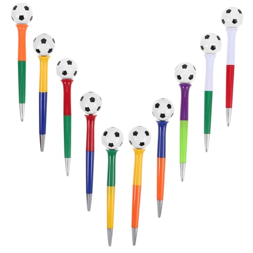 DOITOOL 10 Stück Fußball Kugelschreiber Bunte Cartoon Kugelschreiber mit Drehbarer Fußballform Leichte Kunststoff Stifte für Schüler Party Mitgebsel und Büro Schreibwaren DOITOOL 10 Stück Fußball Kugelschreiber Bunte Cartoon Kugelschreiber mit Drehbarer Fußballform Leichte Kunststoff Stifte für Schüler Party Mitgebsel und Büro Schreibwaren von DOITOOL