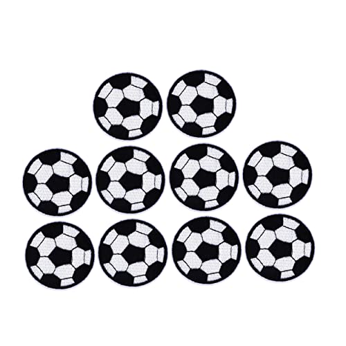 DOITOOL 10 Stück Fußball Stoff Patches Bestickte Aufnäher für Kleidung Taschen und Hüte Durchmesser Kreative und Langlebige Bügelbilder für Diy Dekoration DOITOOL 10 Stück Fußball Stoff Patches Bestickte Aufnäher für Kleidung Taschen und Hüte Durchmesser Kreative und Langlebige Bügelbilder für Diy Dekoration von DOITOOL