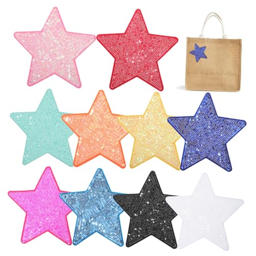 DOITOOL 10 Stück Gestickter Stoffaufnäher Sternenaufnäher Für Kleidung Nähen Himmlisch Zubehör Kleiderflicken Sticken Patch Gestickte Aufnäher Name Pailletten Und Selbstklebende Rückseite DOITOOL 10 Stück Gestickter Stoffaufnäher Sternenaufnäher Für Kleidung Nähen Himmlisch Zubehör Kleiderflicken Sticken Patch Gestickte Aufnäher Name Pailletten Und Selbstklebende Rückseite von DOITOOL