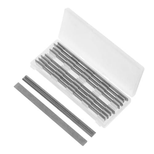 DOITOOL 10 Stück Handhobelteile Handhobelklinge Holzhobel Ersatzklinge Hobelklinge Stahlhobelmesser Elektrowerkzeug Ersatzklinge Elektrohobel Schneidklinge Silber von DOITOOL