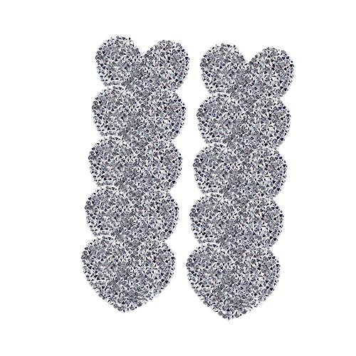 DOITOOL 10 Stück Herz Patches mit Strass für DIY Applikationen zum Aufnähen und Aufbügeln für Kleidung Taschen und Bastelprojekte DOITOOL 10 Stück Herz Patches mit Strass für DIY Applikationen zum Aufnähen und Aufbügeln für Kleidung Taschen und Bastelprojekte von DOITOOL