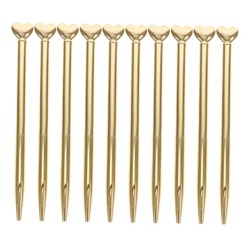 DOITOOL 10 Stück Herzförmige Kugelschreiber mit Langlebiger Blauer Metallisch Mittlere Spitze Einziehbar Design für Büro Valentinstag Hochzeit für Frauen DOITOOL 10 Stück Herzförmige Kugelschreiber mit Langlebiger Blauer Metallisch Mittlere Spitze Einziehbar Design für Büro Valentinstag Hochzeit für Frauen von DOITOOL