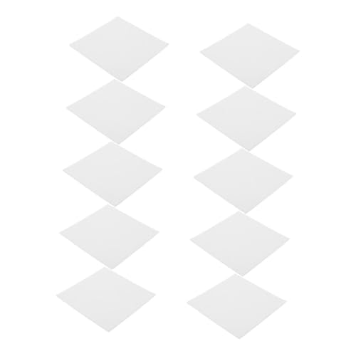 DOITOOL 10 Stück Hochtemperaturbeständiges Antihaftpad Ofenwerkzeug Keramik Material Herstellung Feuerfest Hitzebeständige Matte Sagen Antihaft-pad Grillmatte Für Deck Weiß Gefühlt von DOITOOL