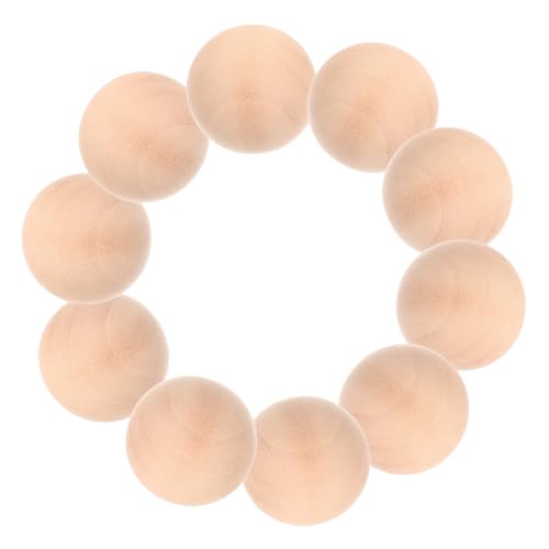 DOITOOL 10 Stück Holzkugel Basteln Spiel runden Kreis groß Holzornament Holzdekoration Holzhandwerk Kinderhandwerk Bastelball selber machen kreatives DIY-Ballzubehör bemalte Kugel Khaki DOITOOL 10 Stück Holzkugel Basteln Spiel runden Kreis groß Holzornament Holzdekoration Holzhandwerk Kinderhandwerk Bastelball selber machen kreatives DIY-Ballzubehör bemalte Kugel Khaki von DOITOOL
