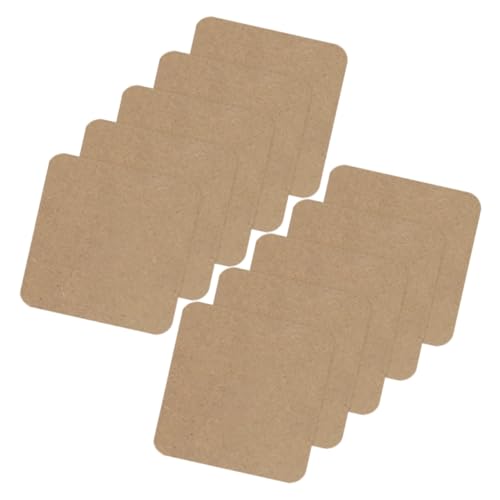 DOITOOL 10 Stück Holzplatten für Bastelarbeiten Leichte Tonplatten für Diy Projekte für Kunsthandwerk und Modellbau Blanko Holzplatten zum Gestalten und Dekorieren von DOITOOL