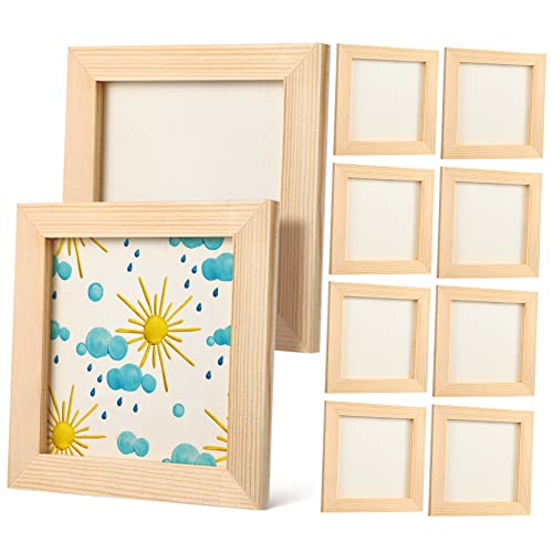DOITOOL 10 Stück Holzrahmen für Unvollendete Bilderrahmen für Diy Malprojekte für Tonmalerei und Wasserfarben zum Basteln und Dekorieren DOITOOL 10 Stück Holzrahmen für Unvollendete Bilderrahmen für Diy Malprojekte für Tonmalerei und Wasserfarben zum Basteln und Dekorieren von DOITOOL
