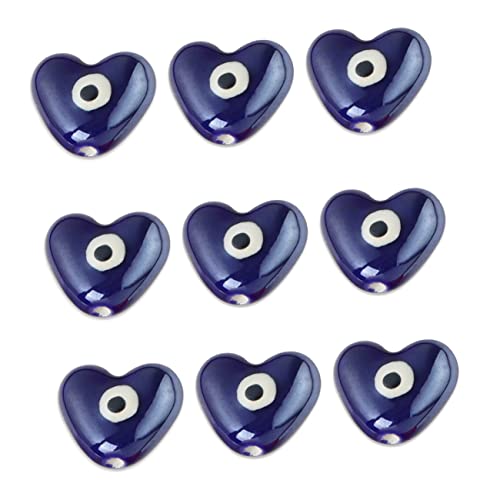 DOITOOL 10 Stück Keramik Evil Eye Perlen Blau Lose Schmuckperlen mit Großem für Armbänder Halsketten Diy Schmuckherstellung Bastelmaterial DOITOOL 10 Stück Keramik Evil Eye Perlen Blau Lose Schmuckperlen mit Großem für Armbänder Halsketten Diy Schmuckherstellung Bastelmaterial von DOITOOL