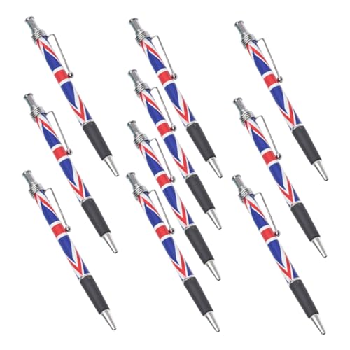 DOITOOL 10 Stück Kugelschreiber mit Britischem Flaggen Design Bequemer Griff Schwarze Glattes Schreiben für Bürobedarf und Schule Patriotisches Schreibwerkzeug DOITOOL 10 Stück Kugelschreiber mit Britischem Flaggen Design Bequemer Griff Schwarze Glattes Schreiben für Bürobedarf und Schule Patriotisches Schreibwerkzeug von DOITOOL