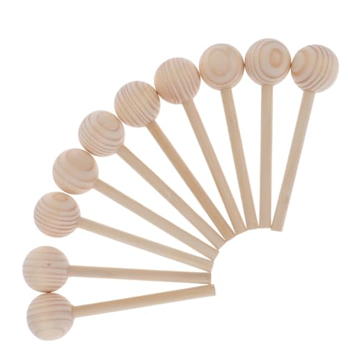 DOITOOL 10 Stück Kugelstab aus Kiefernholz Lutscherstiel Eisstiele zum Basteln holzig Lolly-Sticks hängend bastelbedarf holzperlen Holzhandwerk Holzstäbe zum Selbermachen hölzern DOITOOL 10 Stück Kugelstab aus Kiefernholz Lutscherstiel Eisstiele zum Basteln holzig Lolly-Sticks hängend bastelbedarf holzperlen Holzhandwerk Holzstäbe zum Selbermachen hölzern von DOITOOL