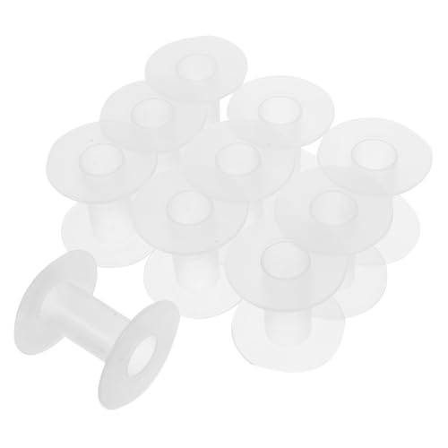 DOITOOL 10 Stück Kunststoff Leerspulen Transparentes Wickelwerkzeug für Fäden und Drähte für Stickmaschinen Bastelprojekte und Drahtorganisation Platzsparendes Design DOITOOL 10 Stück Kunststoff Leerspulen Transparentes Wickelwerkzeug für Fäden und Drähte für Stickmaschinen Bastelprojekte und Drahtorganisation Platzsparendes Design von DOITOOL
