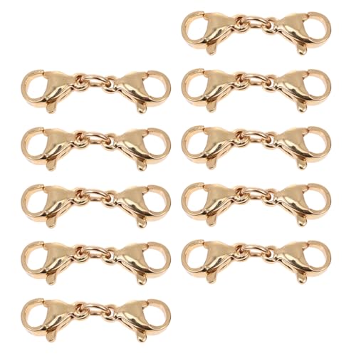 DOITOOL 10 Stück Lobster Clasps für Schmuck Armbänder Rostfrei Diy Zubehör für Schmuckherstellung Glänzend Polierte Oberfläche für Kreative Projekte DOITOOL 10 Stück Lobster Clasps für Schmuck Armbänder Rostfrei Diy Zubehör für Schmuckherstellung Glänzend Polierte Oberfläche für Kreative Projekte von DOITOOL
