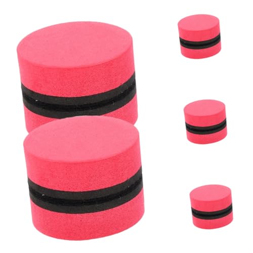 DOITOOL 10 Stück Magnetisches Whiteboard Planke Magnetische Whiteboard-Radierer Tafelwischer für Tafel trockene Radiergummis große Radiergummis Magnetische Trockenlöschstafe Filzstoff rot von DOITOOL